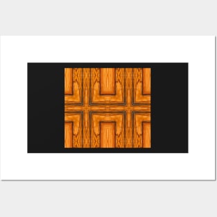 Pattern style wood Posters and Art